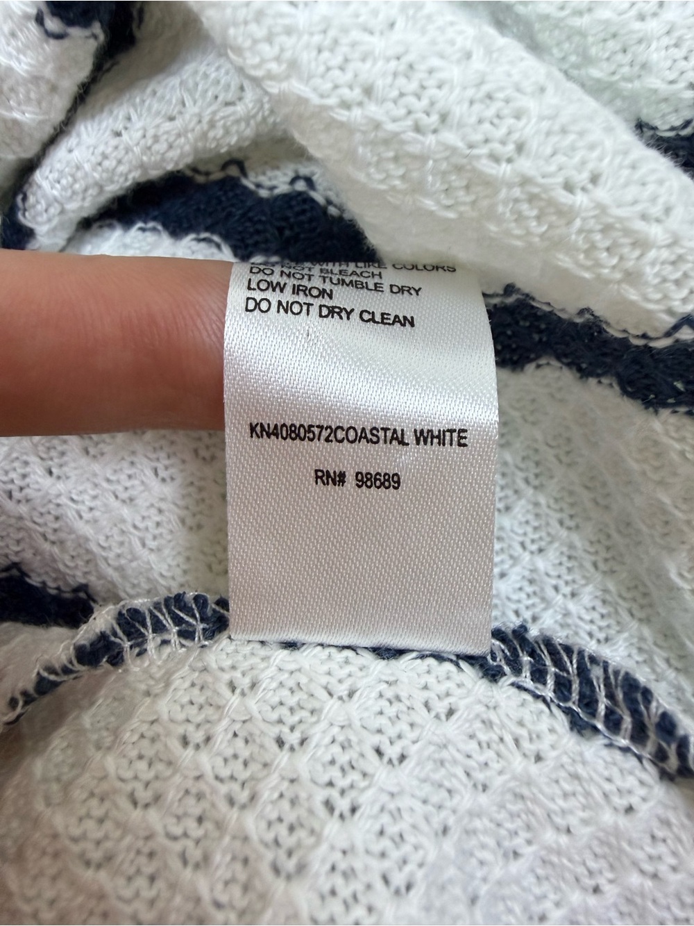 Todd Snyder Relaxed Textured Montauk Polo Coastal White Blue Stripe Size S - Picture 8 of 9